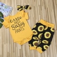 thumbnail image 4 of Douhoow 2Pcs Baby Girl Clothes Set Short Sleeve Romper Sunflower Print Pants/Shorts Summer Outfits, 4 of 9