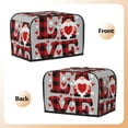 thumbnail image 3 of Picia Buffalo Plaid Love And Gnome Print 2 Slice Toaster Cover , Toaster Protector Dustproof Kitchen Appliance Cover, Kitchen Appliance Dustproof Protector, 3 of 7