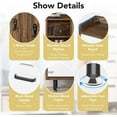 thumbnail image 4 of Tribesigns Shoe Cabinet with 3 Flip Drawers & 5 Tiers shelves, Freestanding Tipping Bucket Shoe Cabinet Wooden Shoe Rack with Compartments,Modern Shoe Storage Cabinet for Entryway, Porch,Living Room, 4 of 6