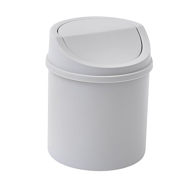 Billuyoard Mini cubo de basura, de escritorio, cesto de basura, cubo de basura con tapa, caja de artículos diversos de plástico, Type6 NO6