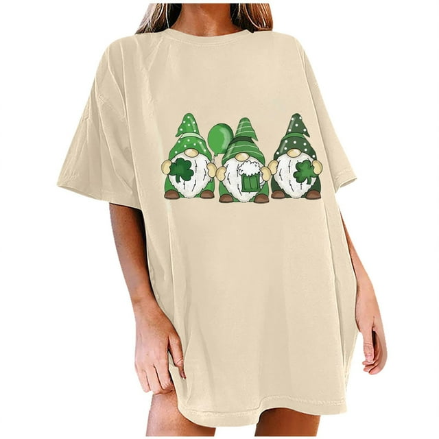 Birdeem Fashion Woman Solid Round-Neck Print Short Sleeve T-Shirt Printing Loose Blouse Tops