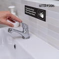 thumbnail image 6 of 2pc Employees Must Wash Hands Sign Stickers | Employee Handwashing Bathroom Sign Adhesive Decals, 8.5" x 2.75", 6 of 9
