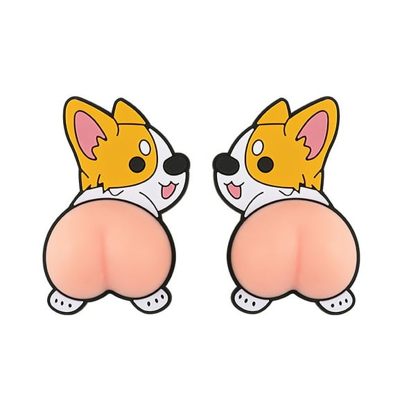 Car Door Edge Guard - PVC Sticker, Cute Shiba Inu Design, Scratch Protection, Decorative, Self-Adhesive, Easy to Install, Universal Fit, Weather-Resistant