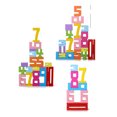 thumbnail image 2 of Bloques de apilamiento Número de construcción de madera Toys para niños 20 piezas, 2 of 7