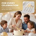 thumbnail image 4 of Unique Bargains Heat-Resistant Cooking Utensils Home Spatula Set Gold 4Pcs, 4 of 5