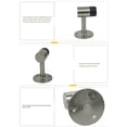 thumbnail image 4 of Bearachild Tope de puerta de aleación de Zinc, Protector de pared grueso con reducción de ruido, soporte anticolisión, Hardware para tope de Decoración del hogar, 4 of 6