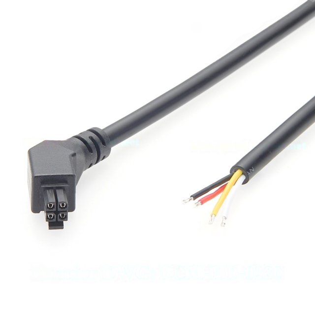 Generic Right Angle Micro-Fit 3.0mm 4 Pin OTS Cable Assembly 45 Degree Micro Fit Power & Signal Cable 5A 300V 20AWG