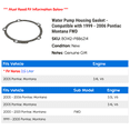 thumbnail image 2 of Water Pump Housing Gasket - Compatible with 1999 - 2006 Pontiac Montana FWD - AC Delco, 2 of 2