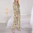 thumbnail image 3 of Pofeuu Marine Birds And Coastal Lighthouse Print Womens Pajamas Set Long Sleeve Sleepwear Button Down Nightwear Soft Pj Lounge Sets Button Down Pajamas Women-XX-Large, 3 of 7
