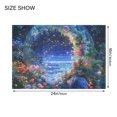 thumbnail image 4 of Yayeee Bath Rug for Bathroom Floor Non Slip Rectangle Fluffy Soft Absorbent Mat, 16"x24", Beautiful Floral Moon, 4 of 7