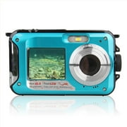 Kdqueery 48MP Underwater Waterproof Digital Camera Dual Screen Video Camcorder Point and Shoots Digital Camera New