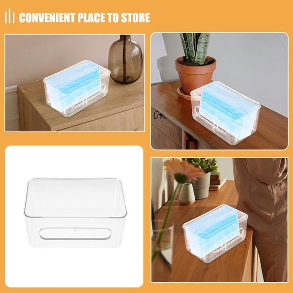 FONDOTIN 2-Pack Clear Glove Dispenser Holder Wall Mount Organizer for Office and Home Storage Solution