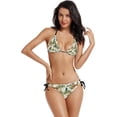 thumbnail image 4 of Tiger Zebra Chimpanzees Women Two Piece Swimsuit Sexy Swimwear Halter String Triangle Bikini Sets, Large, 4 of 6