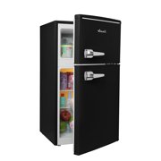 Avanti Retro Series Compact Refrigerator and Freezer, 3.1 cu. ft., in Black (RMRT30X1B-IS)
