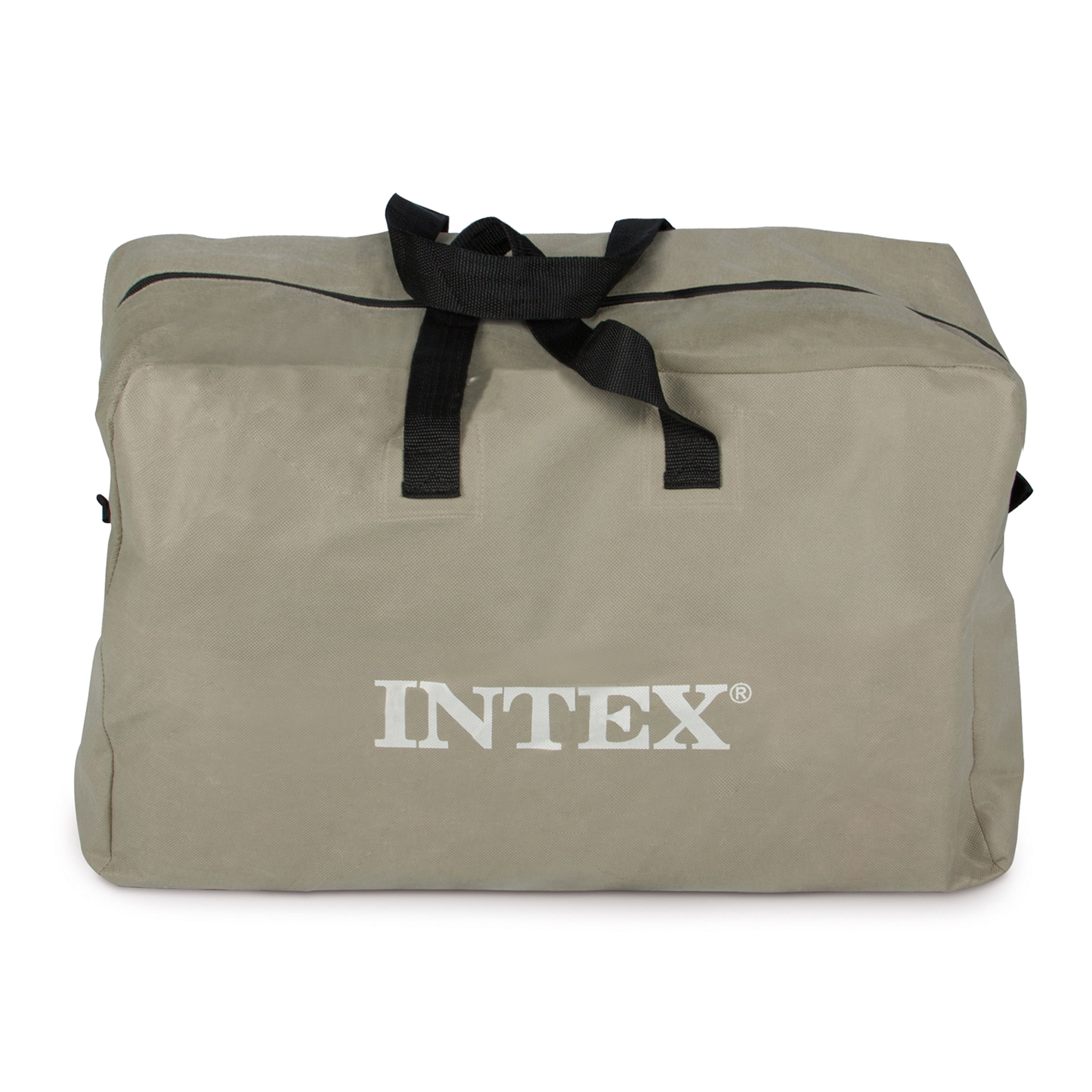 Intex Excursion 4, Set De Barco Hinchable Y 2 Remos Unisex Adulto, Gris,  315 X 165 X 43 Cm