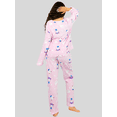 thumbnail image 3 of Set De 2 Pijamas Afelpadas Mujer Unitalla Polar Pantalón Sudadera Ropa Invierno, 3 of 5