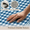 thumbnail image 6 of ODIKA 3'x5' Washable Throw Rug Stain Resistant, Low Profile, Non-Slip Center Mirrored Side Stripes Borders Nautical Gingham Striped Boho Playful for Entryway, Kitchen, Mudroom, 6 of 7