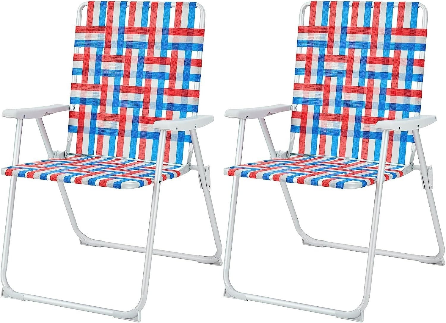 Folding bed Lawn Beach Chair Oversized 17in High Beach Chair for