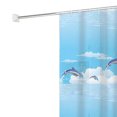 thumbnail image 2 of 180x200cm Cortina impermeable Cortina de baño para dormitorio (Dolphin), 2 of 7