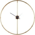 thumbnail image 3 of SEI Furniture Duzen 33" Round Large Metal Wall Clock in Gold, 3 of 8