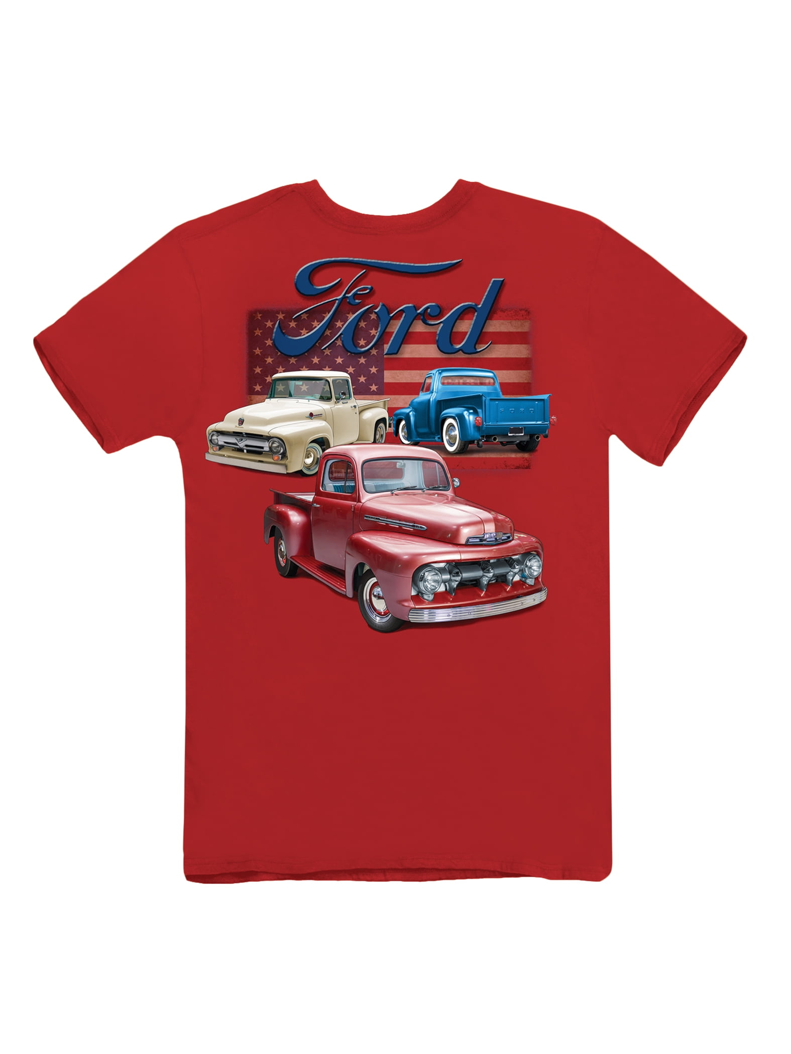 Classic Ford Vintage Pickup Trucks Red 
