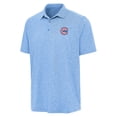 thumbnail image 2 of Men's Antigua  Heather Powder Blue Chicago Cubs Alternate Logo Par 3 Polo, 2 of 3