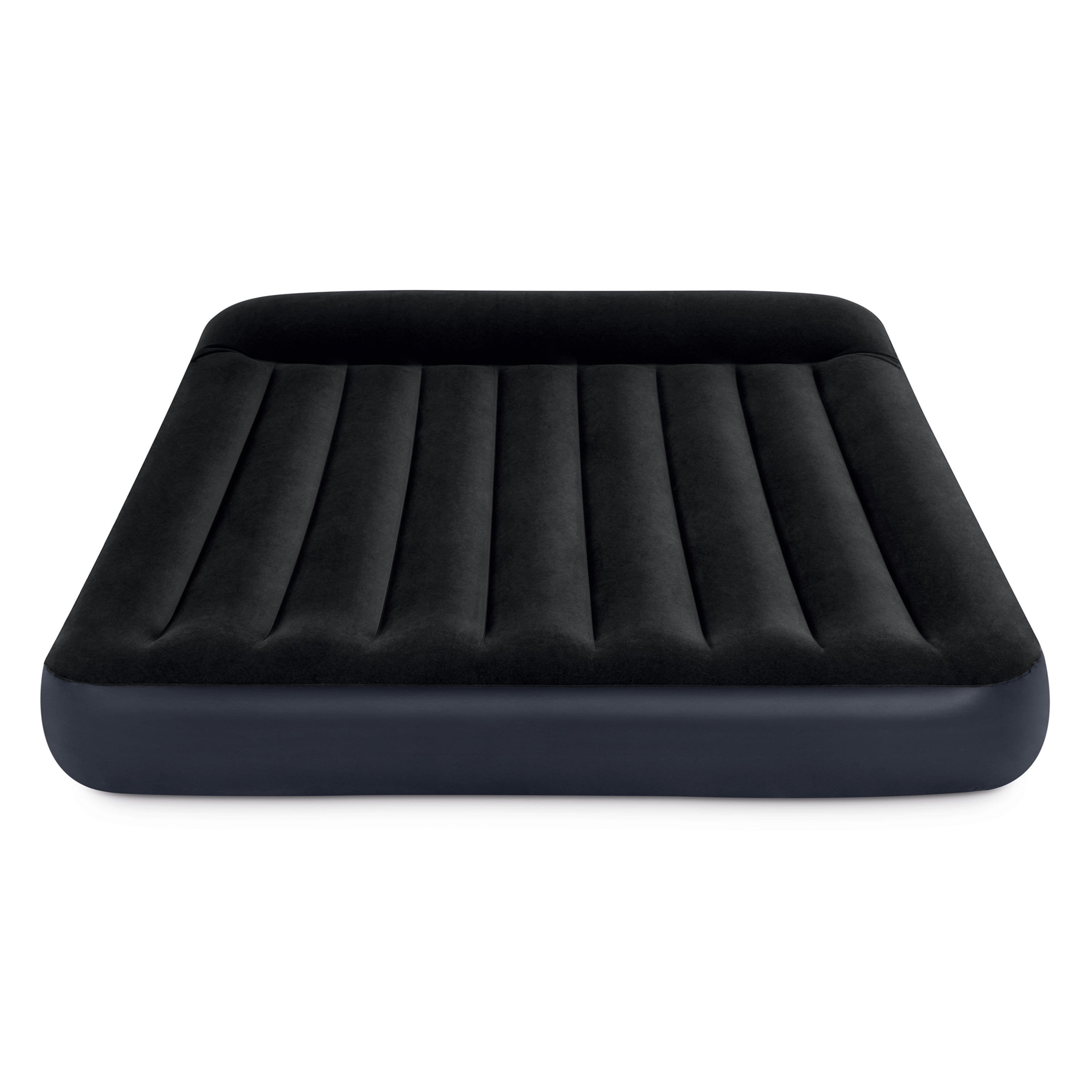 Intex Classic Inflatable Full Airbed With Built In Pillow Rest 2 Pack Pump 