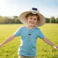 thumbnail image 2 of gcong Cooling Fan Hat for Kids Quick Drying Solar Powered Fan Caps Sun Hat Solar Fan Fishing Hat for Boys and Girls, 2 of 4