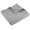 Grey, variant on KriKac - Cross Stitch - Quilted Throw - 50x60in. - 100% Cotton - Reversible Pattern - Light Grey with Matching Stitching