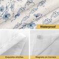 thumbnail image 4 of No Hook Spring Floral Shower Curtain with Snap in Liner Set, Watercolor Flowers Bows Bohemia Beige Waterproof Fabric Bathroom Curtains with See Through Top Window, Hotel Style Small 36 x 72 Inch, 4 of 9