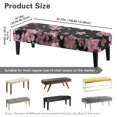 thumbnail image 7 of Jiueut Cherry Blossom Print Dining Bench Cover, Anti Dust Bench Seat Protector Cover with Elastic Band Machine Washable Rectangle Seat Cushion Long Chair Seat Cover for Home Hotel, 7 of 7