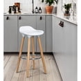 thumbnail image 4 of Juego de 2 Bancos para Barra FurnitureR Silla de Bar JASMINE PP BLANCO moderno, 4 of 8