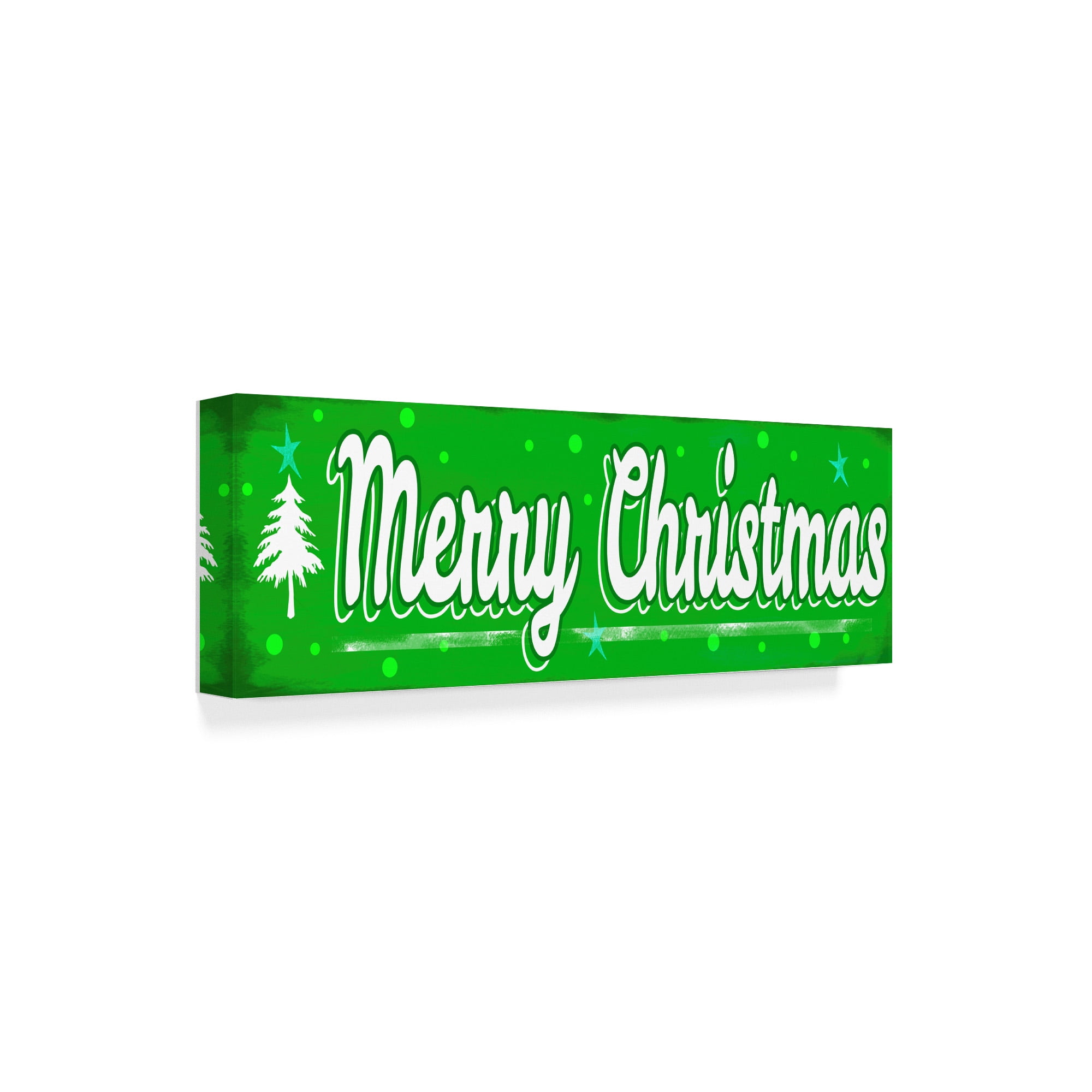 Trademark Fine Art 'Merry Christmas Sign' Canvas Art by Valarie Wade