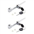 thumbnail image 1 of 2X Cerradura de Vitrina Cerradura para Puerta Corrediza de Vidrio Cerradura de Trinquete Cerradura del Gabinete de Vidrio de Seguridad con 4 Llaves, 1 of 7