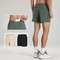 thumbnail image 5 of Men's 5" Running Shorts Quick Dry Athletic Workout Gym Shorts with Zipper Pockets, 5 of 6