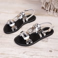 thumbnail image 5 of Taylonsss Women's Fashion Casual Large Size Metal Buckle Flat Hollow Out Beach Sandals for Summer Outdoor Comfortable Wear, 5 of 9