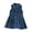 Blue, variant on LYMAYTER ‌‌‌‌‌‌2-8Y Toddler Little Girls Denim Dress Sleeveless Waist Button Flowy Swing - Pockets A-Line Wear
