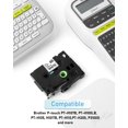 thumbnail image 3 of Cinta de casete compatible para Brother TZe-231 TZe231 12 mm 0,47 Ptouch 1000 Tape, para Brother Ptouch PT-H105 H107B H100LB E100 H110 D210 Label Maker, negro sobre blanco 5X dontodent Kuyhfg Sin marca, 3 of 5