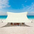 thumbnail image 1 of Carpa de playa BEW, parasol UPF 50+, 3 x 3 m, con sacos de arena y postes, 1 of 7