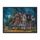 thumbnail image 1 of Cuadros Decorativos Bordado impreso con hilo de 11 quilates de punto de cruz completo de la casa embrujada de Halloween Ehuebsd embutido en tela, 1 of 9
