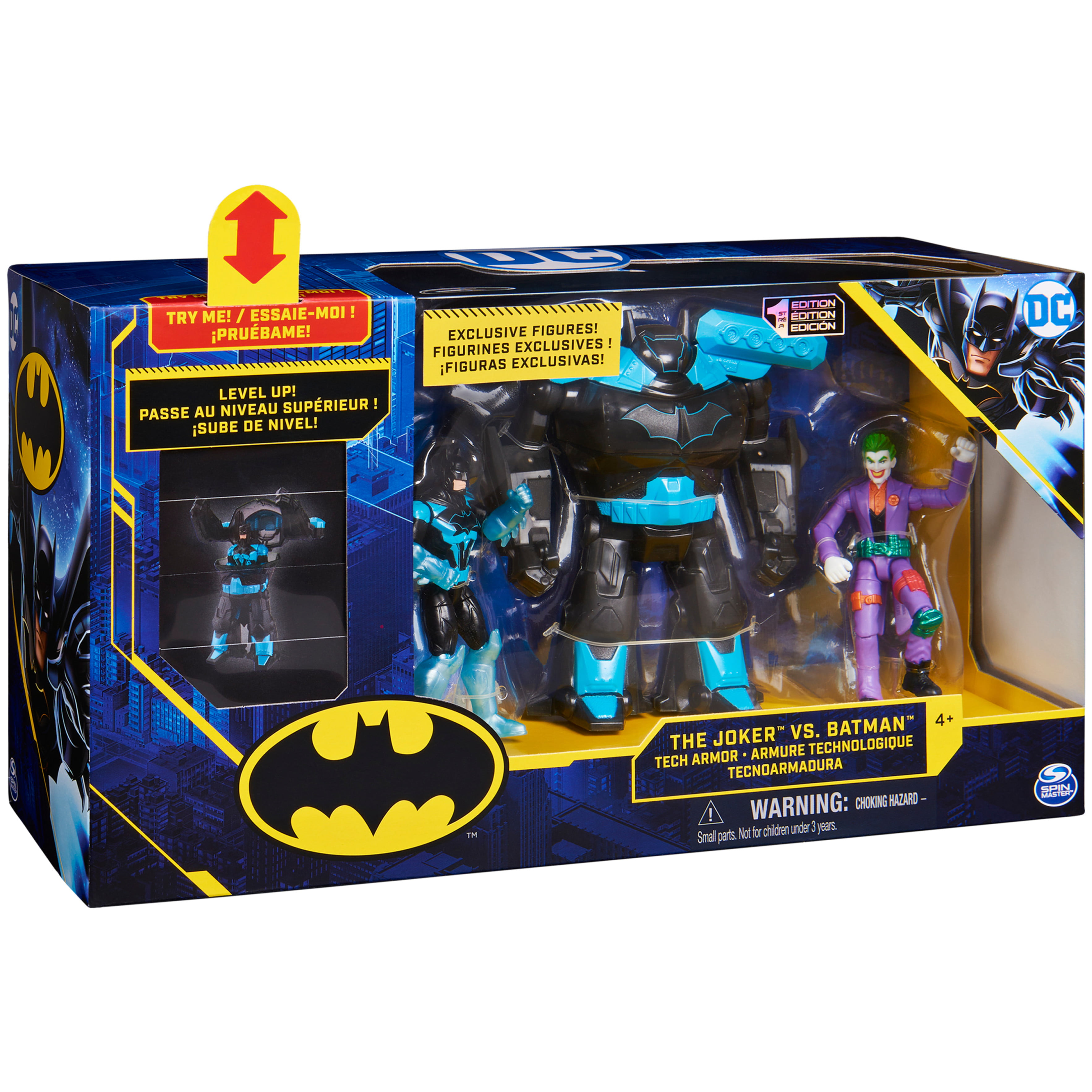 Batman 4-inch Action Figure Set with Tech Armor (Walmart Exclusive) -  