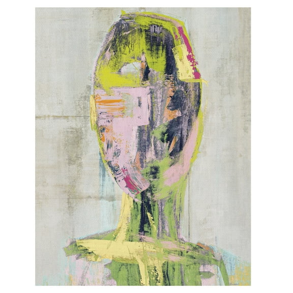 Tickled Pink by Philip Brown Abstract Portrait Canvas Art