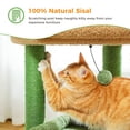 thumbnail image 2 of Pefilos 27" Cat Tree Tower for Indoor Cats with Scratching Posts, Climbing Cute Cat Condo, Cat Tree House, Green, 2 of 7