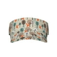 thumbnail image 3 of Balery Squirrels and Trees Sport Wear Athletic Visor Sun Sports Visor Hat Visor Adjustable Cap for Women and Men (One Size), 3 of 8