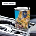 thumbnail image 5 of 11oz Stainless Steel Tumbler with Straw, Double Wall Insulated Travel Tumbler Street Scene, 5 of 8