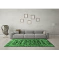 thumbnail image 3 of Ahgly Company Indoor Round Persian Emerald Green Traditional Area Rugs, 5' Round, 3 of 4