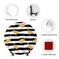 thumbnail image 4 of Zufioo Gold Flamingo Print Bone China Decorative Plate, Ceramic Dinner Plate with Stand Ceramic Decoration Homewares-10in, 4 of 6