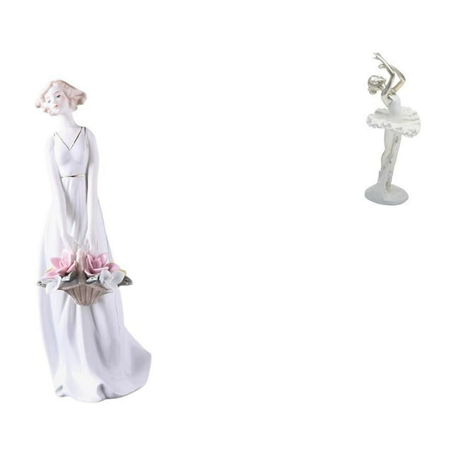 Estatua De Bailarina De Porcelana, Figura De Niña Nórdica Moderna, Escultura Artística Creativa Para Estante, Escritorio, Dormitorio, Oficina, Entrada, Decoración.