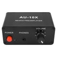 thumbnail image 2 of AU-10X NE5532 Audio Signal Preamplifier Headphone Pre AMP Board Gain 20Db 3.5MM Volume Control Tone DC 12V, 2 of 5