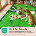 thumbnail image 4 of Design&I 8'x10' Washable Area Rug Extra Large Skid-Resistant Low Profile Golf Ball Sport Park Layout With Flag Pin And Fairway Stripe Design for Living Room, Family, 4 of 7